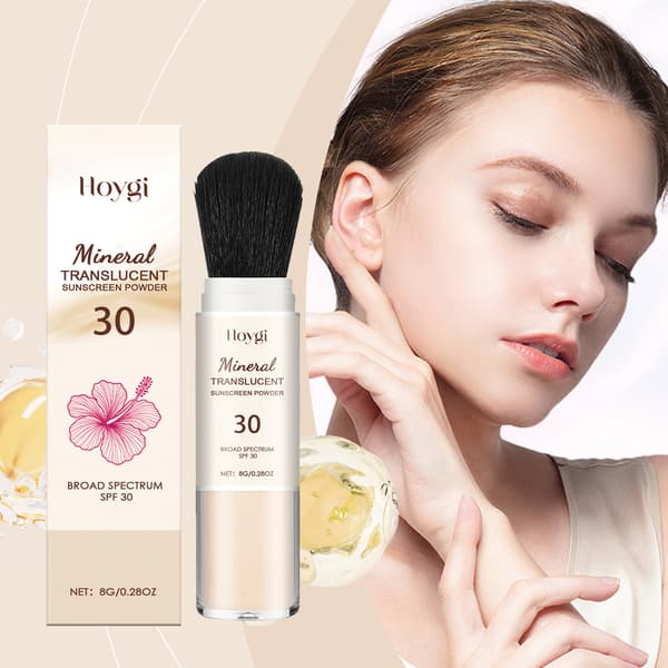 Hawaiian Tropic Mineral Translucent Solcremepudder med Børste SPF 30
