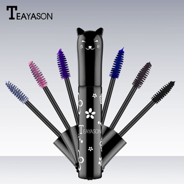 Fargerik Mascara, Vanntett Langvarig Tykk Mascara blue