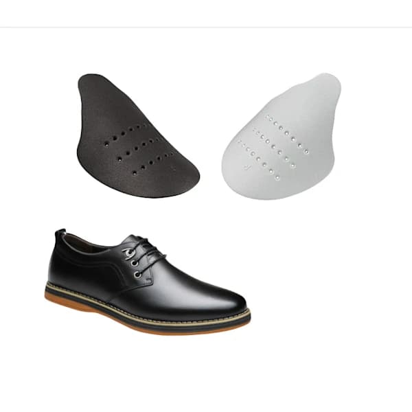 Sneaker Anti-Crease Shields — Tåboksbeskyttere (Hvit, Størrelse L)