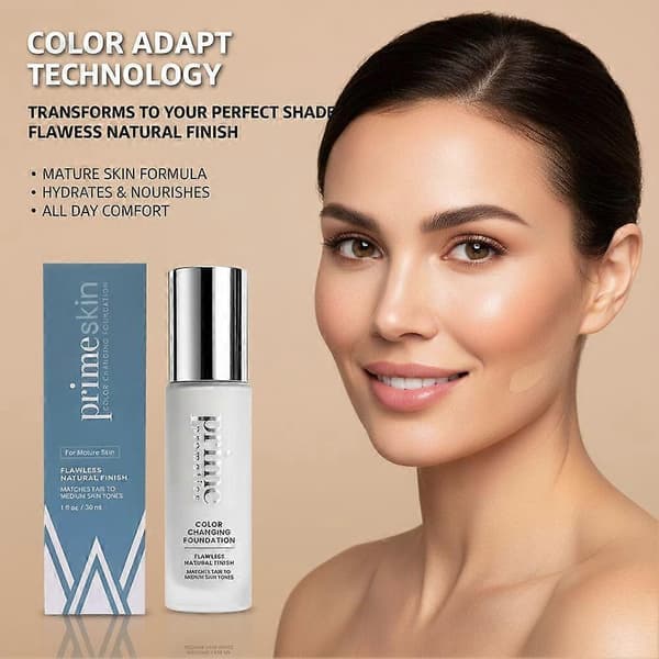 Primeskin farveskiftende foundation 3 pcs
