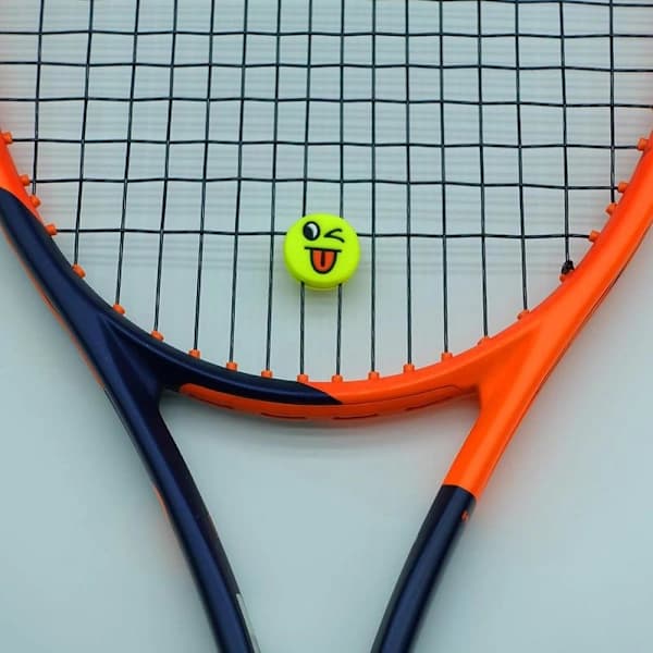 2,2 cm 4-pack Tennisracket Vibrationsdämpare Racketsträng Stötdämpare Bra Tennispresent (4 Emojis)