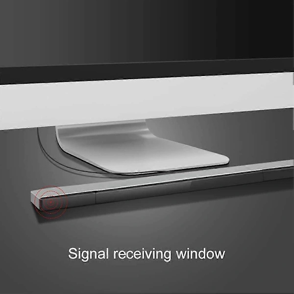 USB kablet sensorbar for Wii-system, utskiftbar infrarød (IR) strålebevegelsessensor signalmottaker, svart.