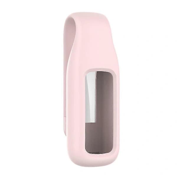Fitbit-Luxe Silikonklockfodral Krok med metallklämma - Rosa