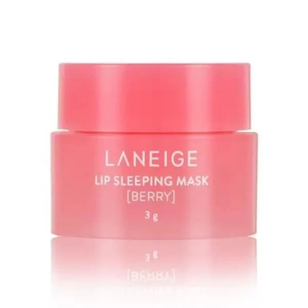 LANEIGE Lip Sleeping Mask (Berry) | 20g | Återfuktande läppbalsam | Rosa förpackning (Version B) | Koreansk hudvård | 1-pack