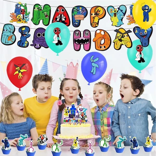 Roblox Rainbow Friends 2 Temafest Tilbehørssett Ballonger
