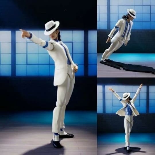 Michael Jackson Smooth Criminal Moonwalking Actionfigur Leksak; Michael Jackson MJ Thriller Ledbar Julklapp