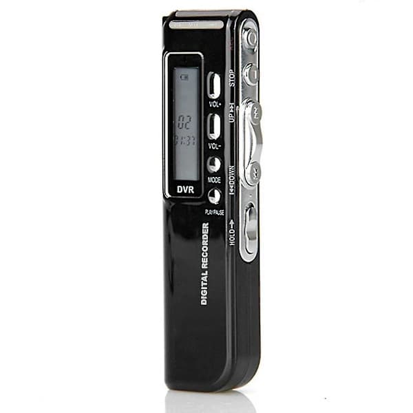 8GB USB LCD-skærm Digital Diktafon MP3-afspiller