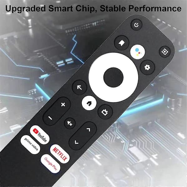 Erstatningsfjernbetjening med stemmestyring kompatibel / KM2 Plus Android TV Box til KM2, KM2 Plus, KM7 Plus, KD3, KD5_Særlige gaver Sort