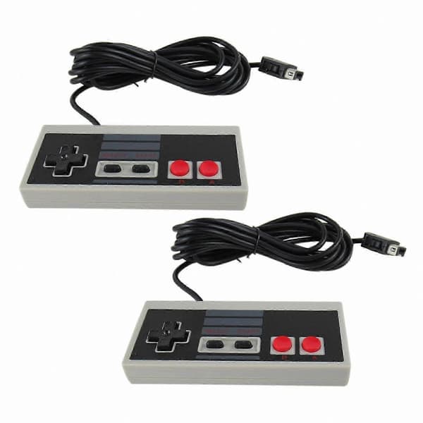 Retro spelkonsol minikontroll dubbelpack, med 3-meters förlängningskabel