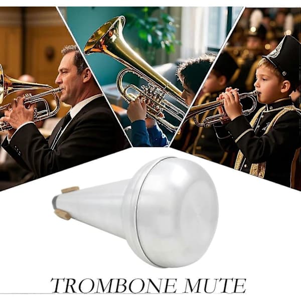 Trombone Mute Cup: Letvægts, Lydløst, Bærbart Professionelt Øvelsesværktøj