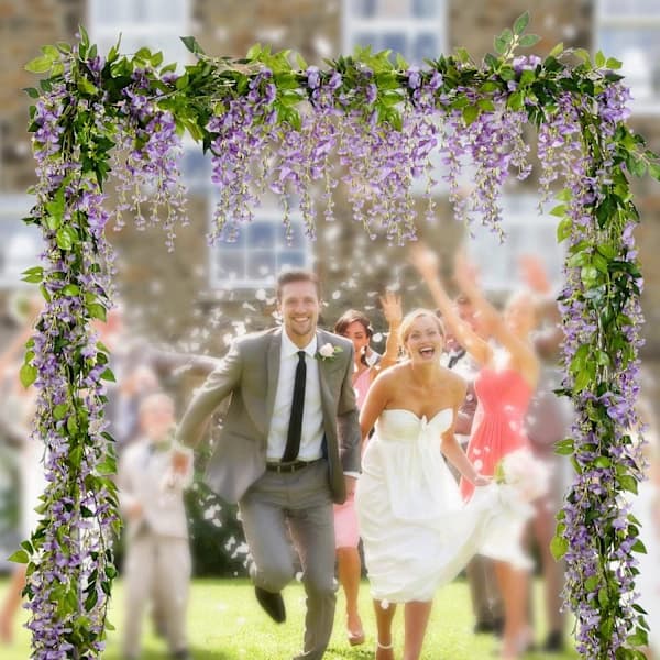 Kunstig Blåregn Blomsterguirlande, Kunstig Blåregn Ranke