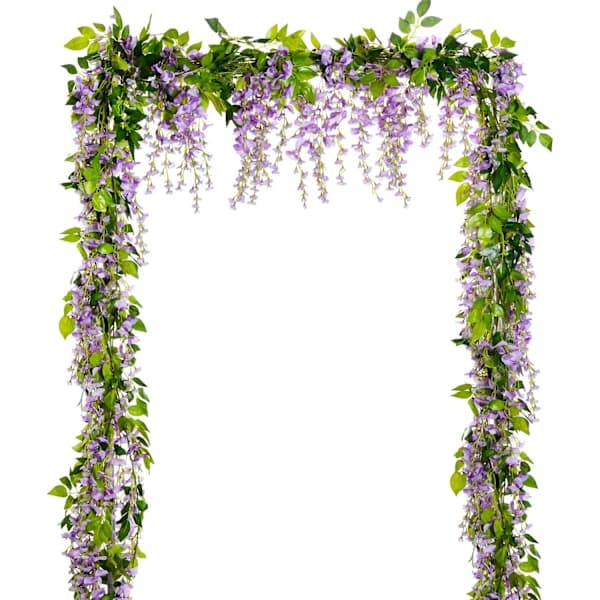 Kunstig Blåregn Blomsterguirlande, Kunstig Blåregn Ranke