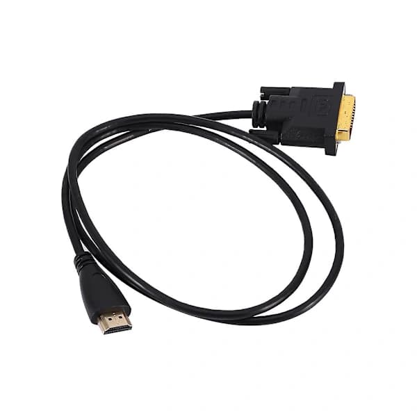 Forgyldt DVI til HDMI Adapterkabel til HDTV HD - 1M