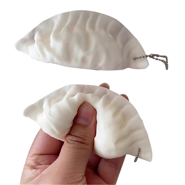 Bærbar Dumpling Fidget - Myk og Slitesterk for Nøkkelring - for Angst og Reise 2 pcs