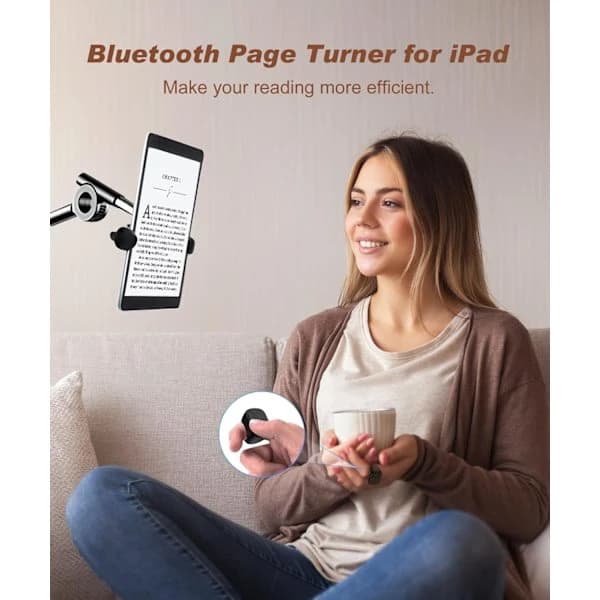 Bluetooth TikTok Ring Fjärrkontroll, Kamera, Video och Musikkontroll för iPhone- och Android-system, Rosa