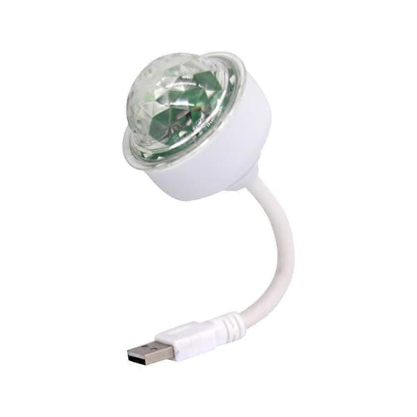 USB Scene Diskolys Mini Festlampe Hjemme Atmosfære Lampe white/1pc