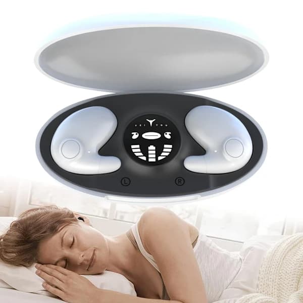 Små, minsta osynliga hörlurar Trådlösa Bluetooth-sovande dolda sovande hörlurar för sidosömmar Diskret för arbete
