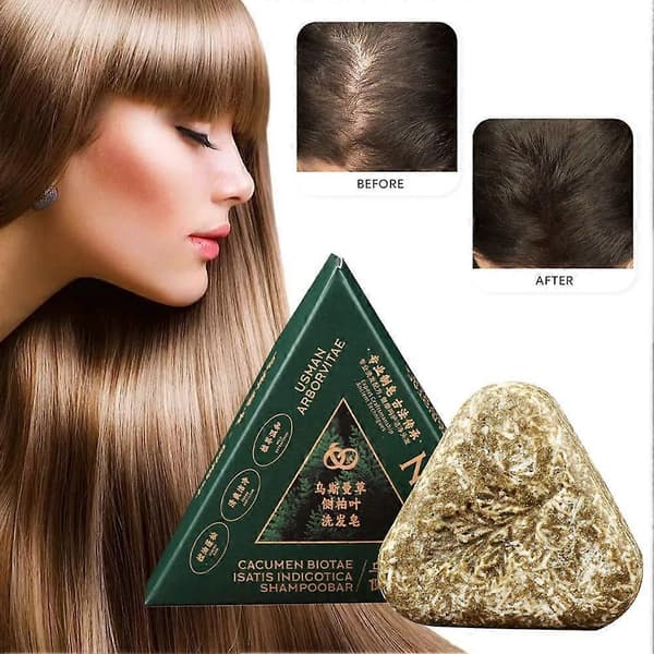 Sypressblad Usman Gress Sjampobar, Beriket med Ginseng, Sypressblad B