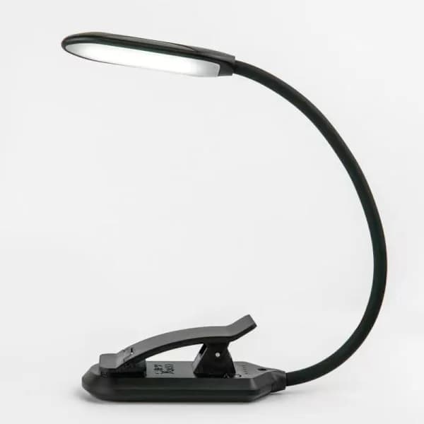 Boklampe med 3 lysfarger og dimmer / Oppladbar leselampe