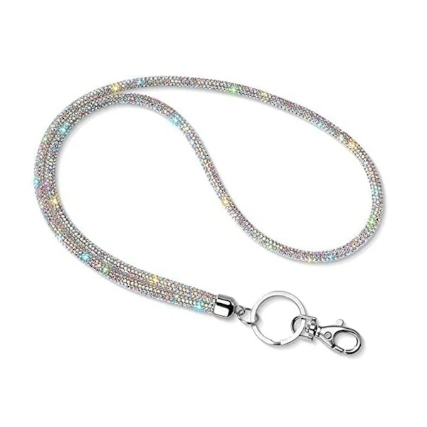 Rhinestone Telefonhalskæde Krystal Kæde Stropper MULTIFARVE multifarve 2 multifarve 2