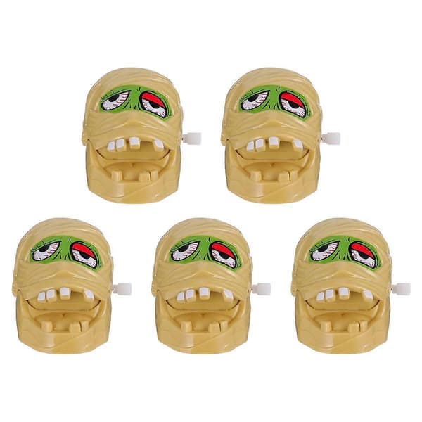 5 st Halloween Wind Up Toy Pop-up Toy Mummy Clockwork Toy Creative (som visas)