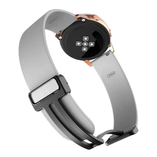 20 mm armbånd til Garmin Venu/Venu Sq/Venu Sq 2/Venu 2 Plus, med magnetisk foldefunksjon.
