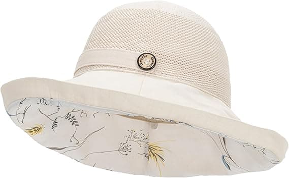 UV-skyddande solhatt för kvinnor, vikbar mesh-hatt med bred brätte, sommarstrandhatt.