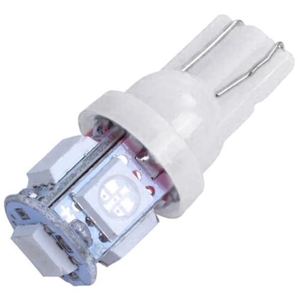 10-pak - T10 W5W Diode Pærer - LED-billygter, hvid
