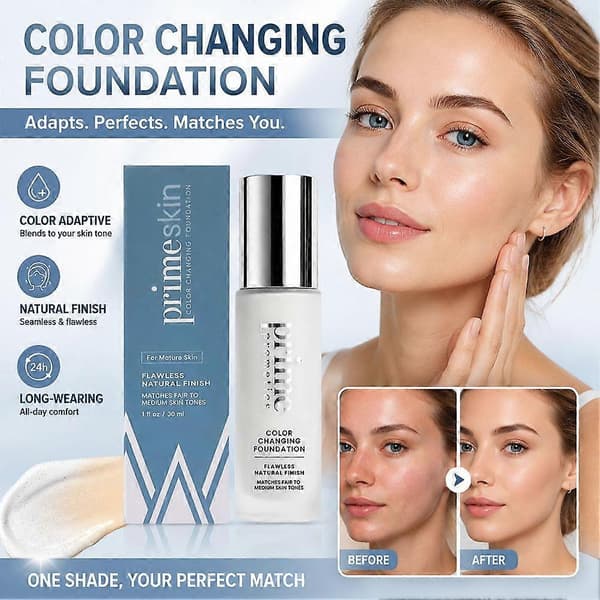 Primeskin fargeendrende foundation 1 pc