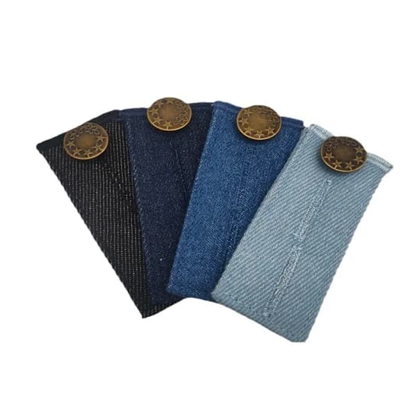 Jeans midjeförlängare / knappförlängare – 4-pack (83 x 35 x 3 mm)