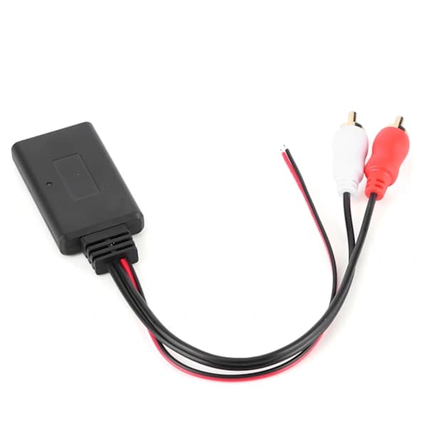 Universell trådlös Bluetooth-moduladapter, AUX-ljud, 2 RCA-hjälpkabel, bilradioanslutning