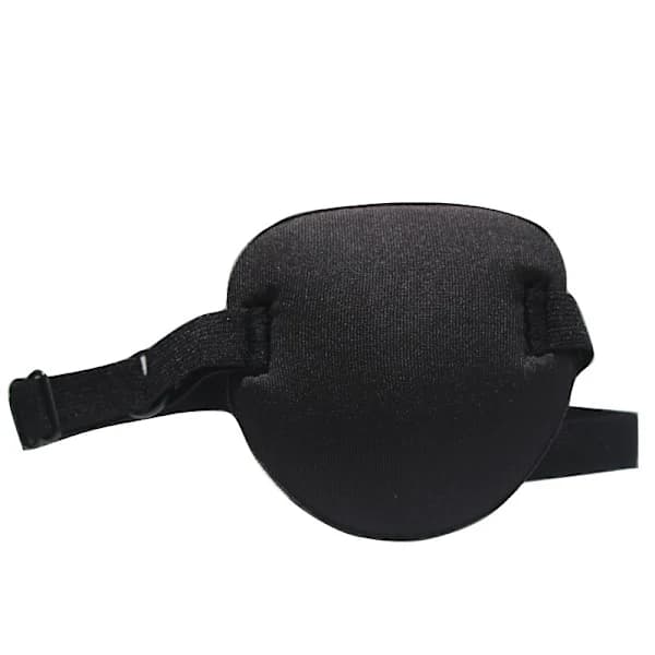 Svart ögonmask med justerbar rem