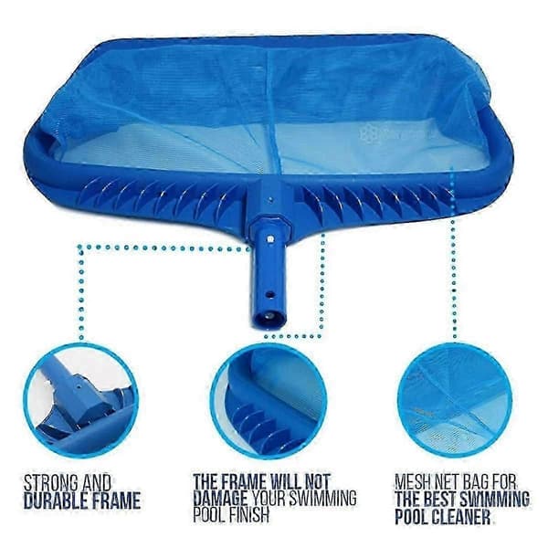 Professionell poolskimmer, ultrafint nät, mycket effektiv rengöring.