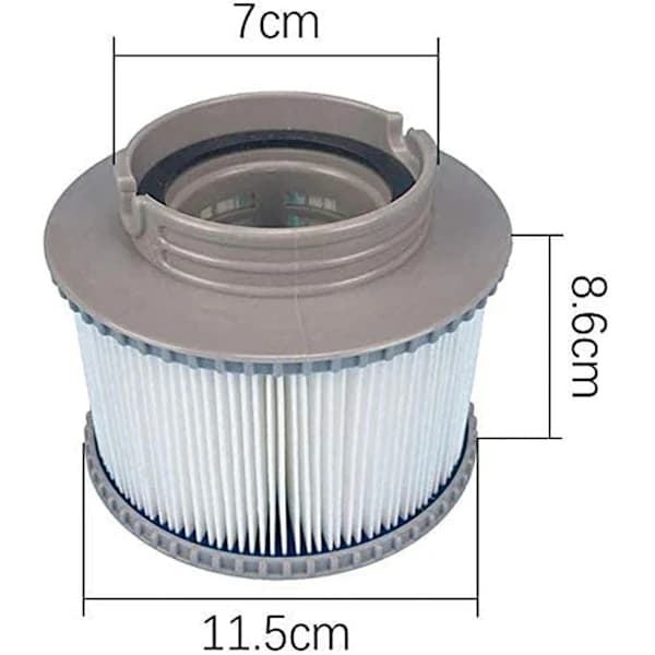 INF Poolfiltre, kompatible med MSPA oppustelig pool FD2089, 4-pak - Perfekt