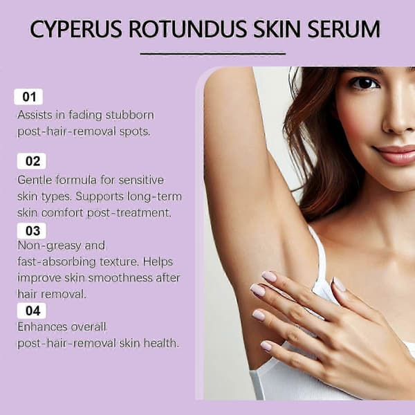 Cyperus Rotundus Hudserum, Efter-Hårfjerning Pleje Essens (30 ml)
