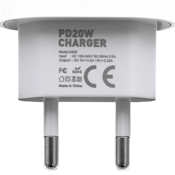 Oplader til iPhone 15 / 16 – 25W Hurtigoplader (USB-C) – Hvid