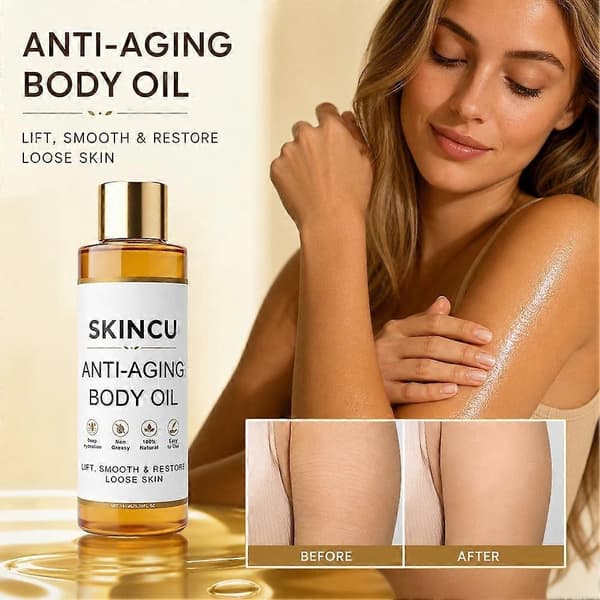 Anti-aging kroppsolja - lyfter och stramar upp, slätar ut slapp hud - 100ml