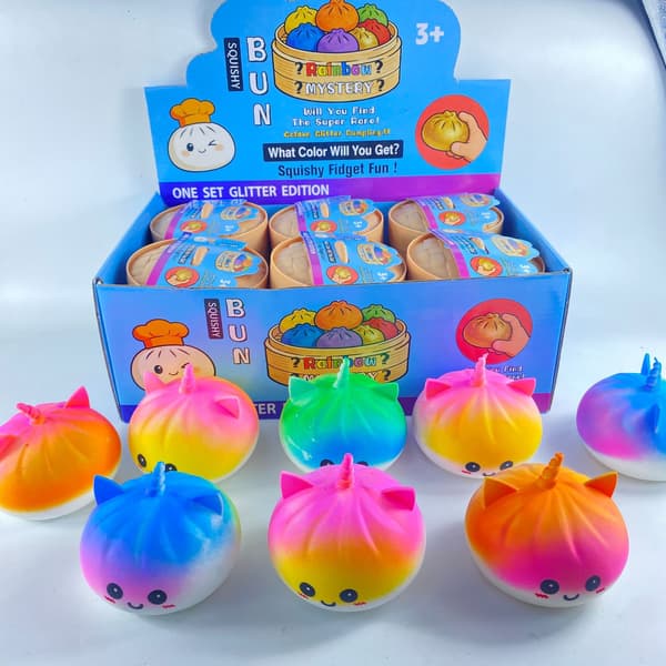 Den originale mystiske dumplingen Galaxy EditionViral Squishy B - Enhjørning Dumpling - Tilfeldig farge