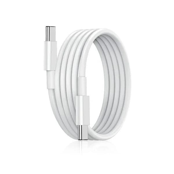 Samsung-spesifikk 2-meters lader – Hurtiglader – USB-C-lader – Hvit datakabel