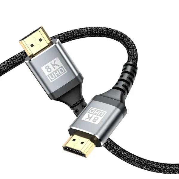 2.1 HDMI-kabel, stöder 8K 60Hz / 4K 120Hz, 1 meter x 1 meter