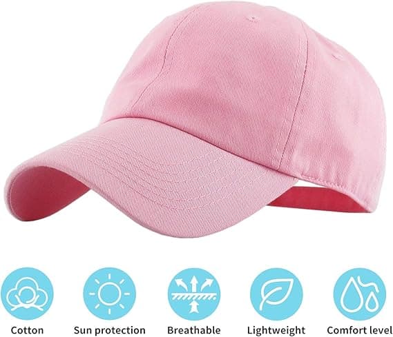 Klassisk justerbar baseballcaps for kvinner, utendørs baseballcaps, sportscaps