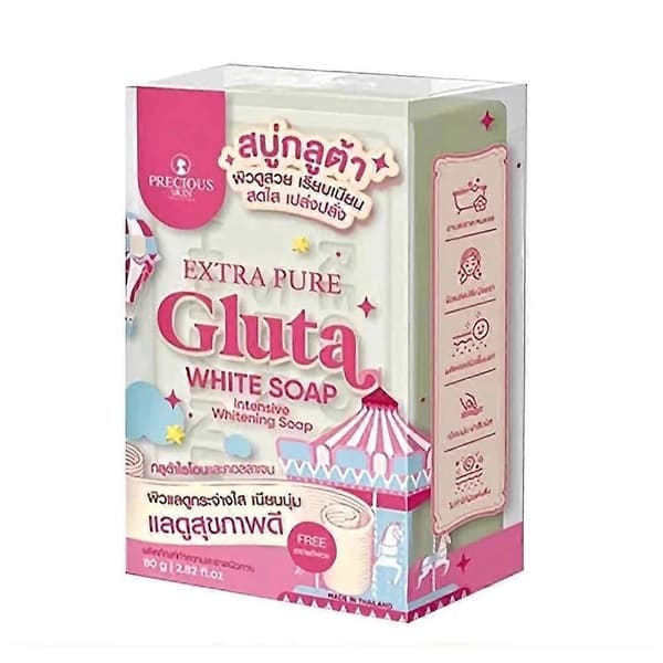 Extra Pure Gluta White Tvål Kroppsvård Kroppstvätt Glutation Komfort Hud