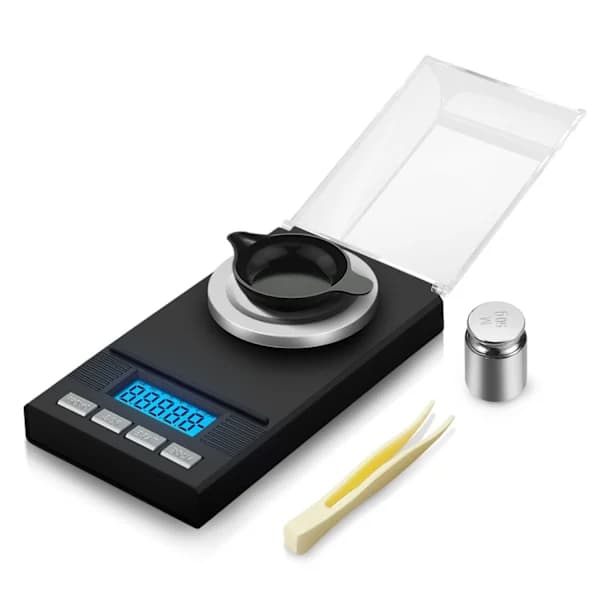 50g/0.001g digital precisionsvåg, mikrogramvåg, elektronisk våg, milligramvåg 11.5*6.5*1.7cm