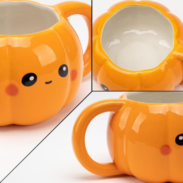 Halloweenpresent, Halloweenmugg, 3D-pumpamugg, Halloweenkopp för kvinnor, Present till henne, Söt 3D-kopp