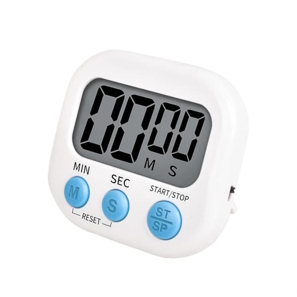 2 st Mitlker Timer för barn, digital kökstimer, magnetisk baksida, högt ljud, stativ för matlagning, klassrum, badrum, lärare, barn