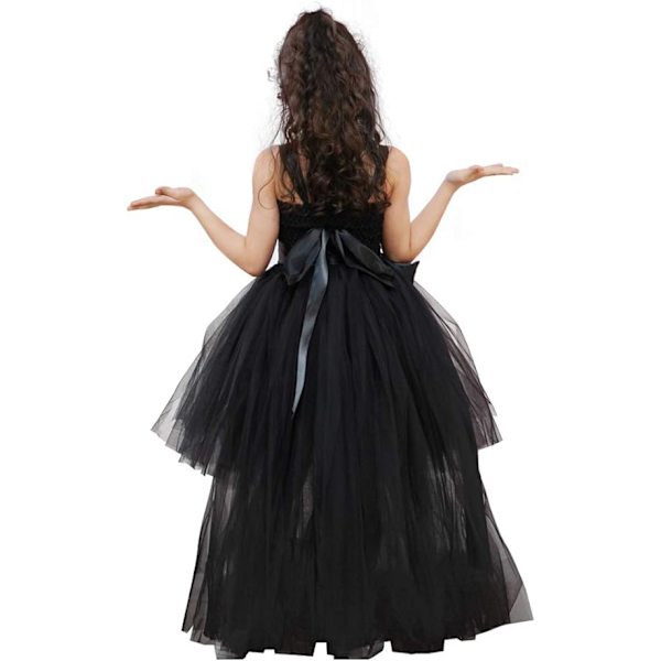 Tutu-klänning för flickor Tulle-klänning Festklänning för högtider black 10T