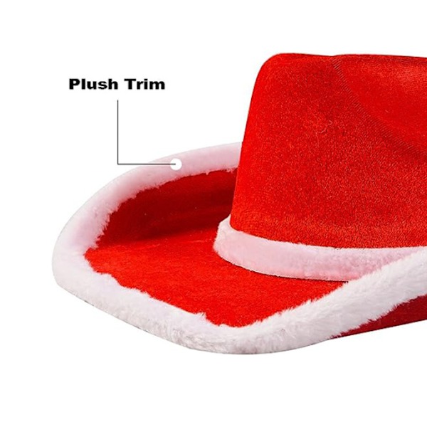6-delad Santa Claus Cowboyhatt-set för cosplay STYLE2