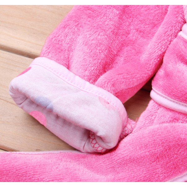 Høst og vinter barn pyjamas Jente varm pyjamas Flanell pyjamas pink 110