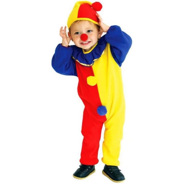 Halloween Clown kostym för barn, Jumpsuits för barn klä upp L