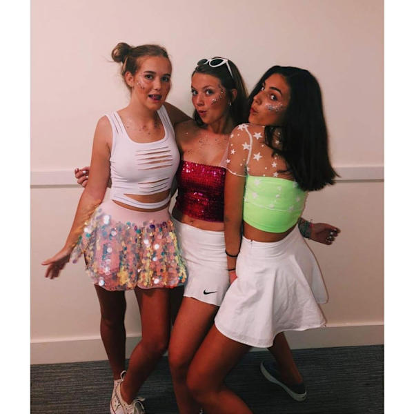 Glittrande Sekvenstop för Kvinnor, Metallisk Crop Top för Fest och Klubb Red